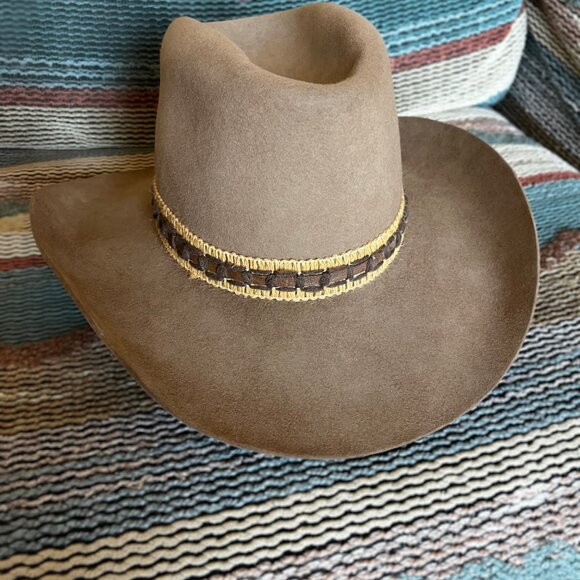 Vintage 1970s Cowboy Hat - Size 7 - Excellent Condition - Rare Find - Picture 1 of 8